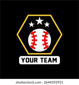 Baseball championship vector logo template