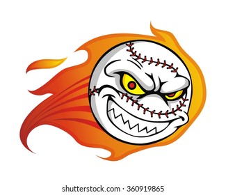 baseball character illustration logo icon vector