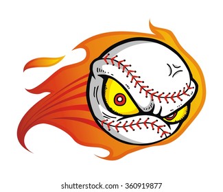 baseball character illustration logo icon vector