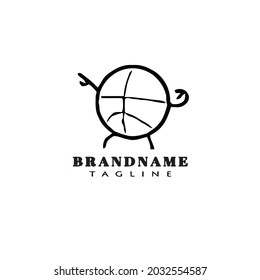 baseball character logo template icon modern vector illustration