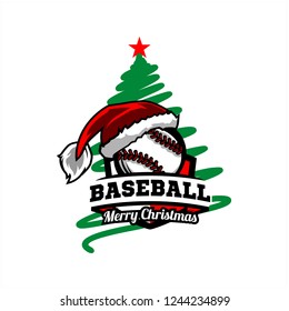 Baseball Christmas Tree Logo v0l. 02