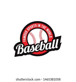 Baseball Circle Stamp Logo Design Ball Stock Vector (Royalty Free ...