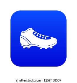 Baseball cleat icon digital blue for any design isolated on white vector illustration