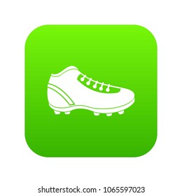 Baseball cleat icon digital green for any design isolated on white vector illustration