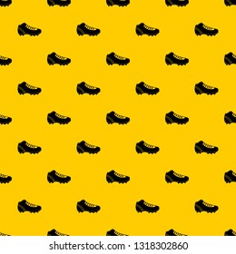 Baseball cleat pattern seamless vector repeat geometric yellow for any design