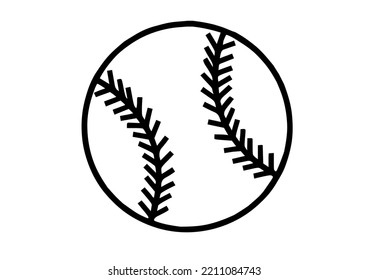 Baseball Clipart,  On White Background