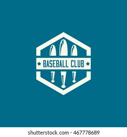 Baseball Club Emblem and Logo. Vector illustration