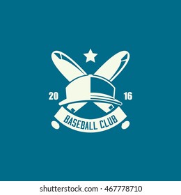 Baseball Club Emblem and Logo. Vector illustration