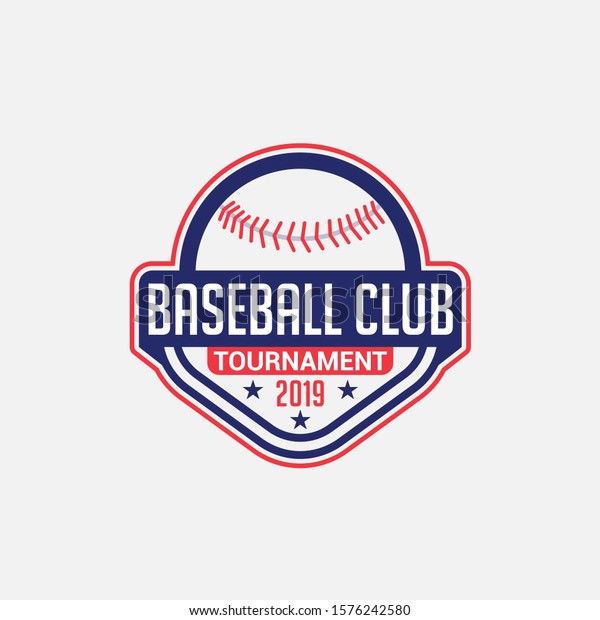 Baseball Club Logo Badge Label Stock Vector (Royalty Free) 1576242580 ...