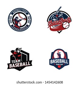 Baseball club logo template vector. Sport logo concept