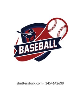 Baseball club logo template vector. Sport logo concept