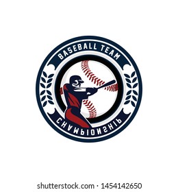 Baseball club logo template vector. Sport logo concept
