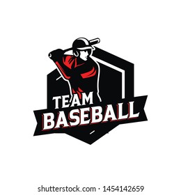 Baseball club logo template vector. Sport logo concept