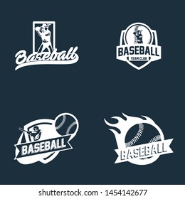 Baseball club logo template vector. Sport logo concept