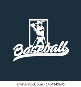 Baseball club logo template vector. Sport logo concept