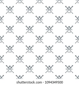 Baseball club pattern vector seamless repeat for any web design