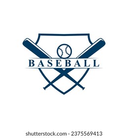 logotipo vectorial del club de béisbol en azul oscuro, sobre fondo blanco.