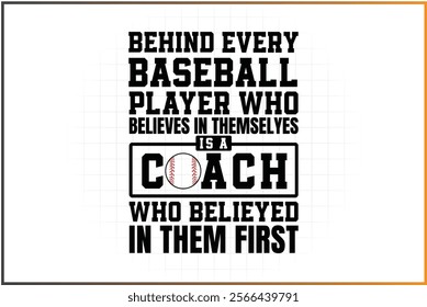 Baseball Coach T-Shirt Design, Baseball Frame Design