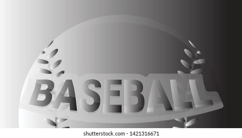 Baseball concept banner. Cartoon illustration of baseball vector concept banner for web design