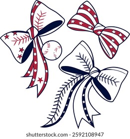 Baseball Coquette Bow Tshirt Design