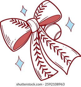 Baseball Coquette Bow Tshirt Design