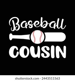 Baseball Cousin Vektor-Design zum Verkauf