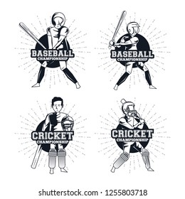 baseball and cricket player