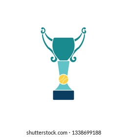 Baseball cup icon. Flat color design. Vector illustration.