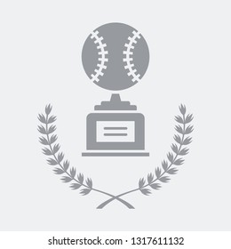 Baseball cup symbol icon
