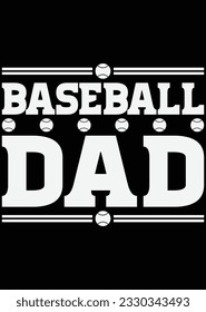 Baseball Dad Art File eps cut file for cutting machine