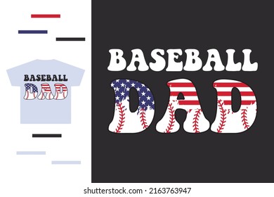 Baseball dad t shirt design