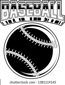 Baseball Design Element For A Sports Logo