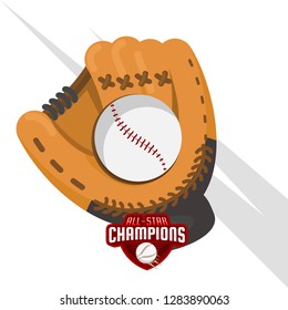 Baseball Design on white Background