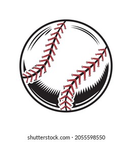 baseball design on white background. baseball Line art logos or icons. vector illustration.