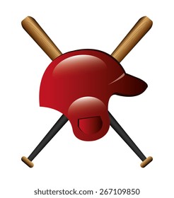 Baseball design over white background, vector illustration.