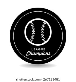 Baseball design over white background, vector illustration.