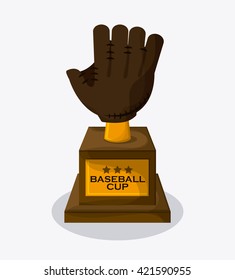 Baseball design. sport concept. Flat illustration