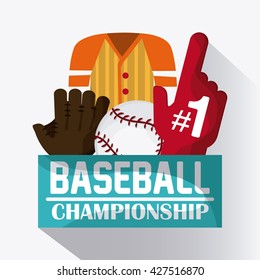 Baseball design. sport  icon. Colorful illustration