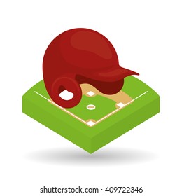 Baseball design, sport and supplies illustration