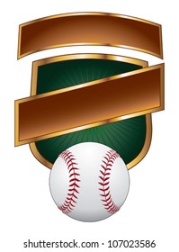 Baseball Design Template Shield is an illustration of a baseball design template with shield for use with your own text. Great for t-shirt designs.