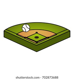 baseball diamond isolated icon