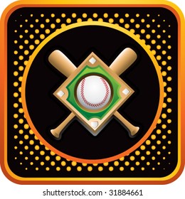 baseball diamond on web button