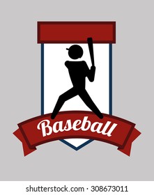 Baseball digital design, vector illustration 10 eps graphic