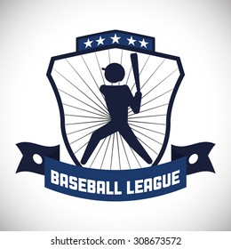 Baseball digital design, vector illustration 10 eps graphic