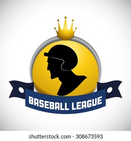 Baseball digital design, vector illustration 10 eps graphic