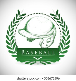 Baseball digital design, vector illustration 10 eps graphic