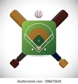 Baseball digital design, vector illustration 10 eps graphic