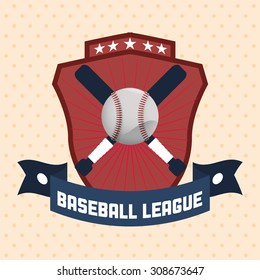 Baseball digital design, vector illustration 10 eps graphic