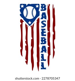 Baseball distressed USA flag . Sports design. Baseball theme design for sport lovers stuff and perfect gift for players and fans	