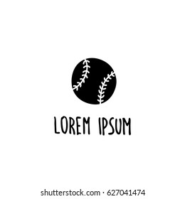 baseball doodle icon